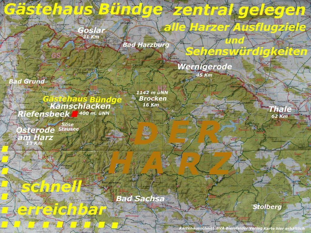 Gaestehaus Buendge Kamschlacken Esterno foto